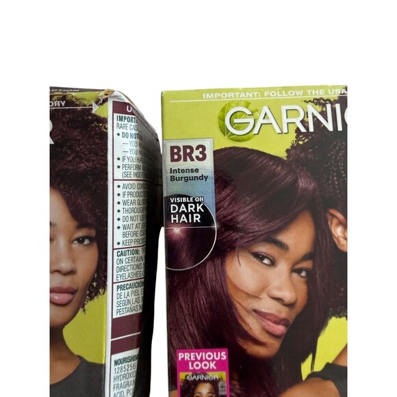 GARNIER NUTRISSE Ultra Color Lot of 2  BR3 Intense Burgundy Hair Color NEW NIB - Picture 4 of 5